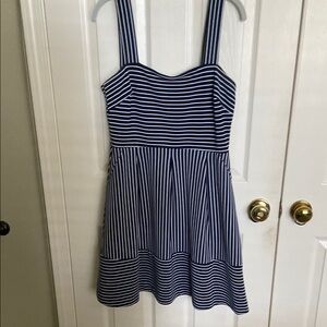 Banana Republic Black and White Striped Dress